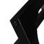 Table d'appoint en bois d'acacia massif, brun et noir