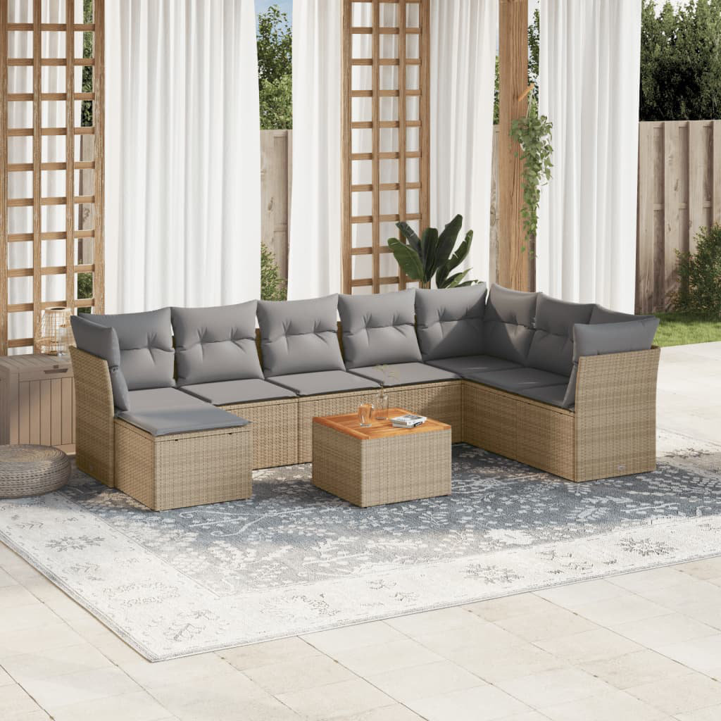 Gartensofa mit Kissen