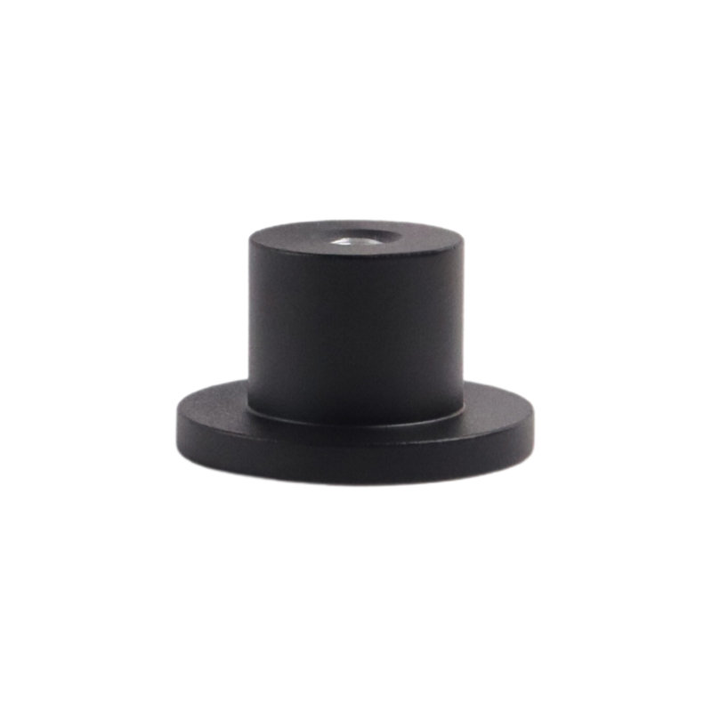 Charcoal Matte Aluminum Round Knob with Mounting Hardware