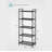 5-Tier Metal Storage Rack, Shelving Unit With X Side Frames, Dense Mesh