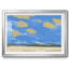 Paysage de plage texturé avec cadre en I et cadre biseauté mat et verre-370130859-370130852
