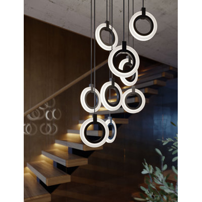 Laredo 9-Light Round Pendant - 120V - 162W - 5 CCT