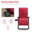 Zero Gravity Chair, Folding Reclining Lounge Chair With Padded Cushion-950851177