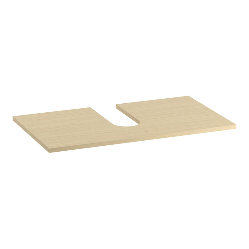 Tablette réglable pour une meubles-lavabos de 60 po avec une seule cuve