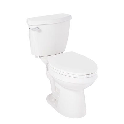 Toilette allongée deux pièces Bradenton avec cuve brute de 10 po - 16 po de hauteur