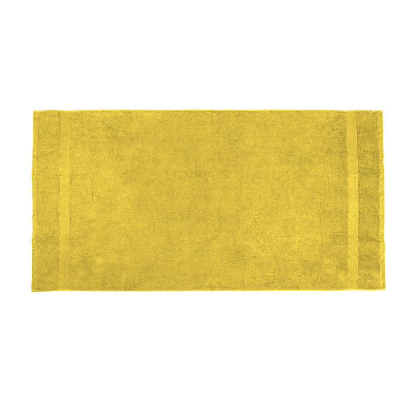 Annuziata 100% Cotton Midweight Beach Towel, Yellow