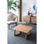 Table basse moderne 27,6 x 27,6 x 13,8 po, centre de table décontracté
