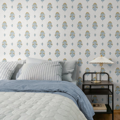 Papier peint adhésif non tissé mat à motif floral de qualité supérieure et à motif de taches suivantes