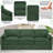 89" Modern Soft Couch With Upholstered Cushion, Chenille Sofa With 2 Well-Filled Pillows, 3-Seat Sofa For Living Room, Bedroom-823827543