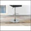Tabouret de bar réglable en cuir synthétique capitonné à dossier chromé et ensemble de 2 chaises-915301879