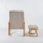 Chaise berçante avec repose-pieds Deniela
