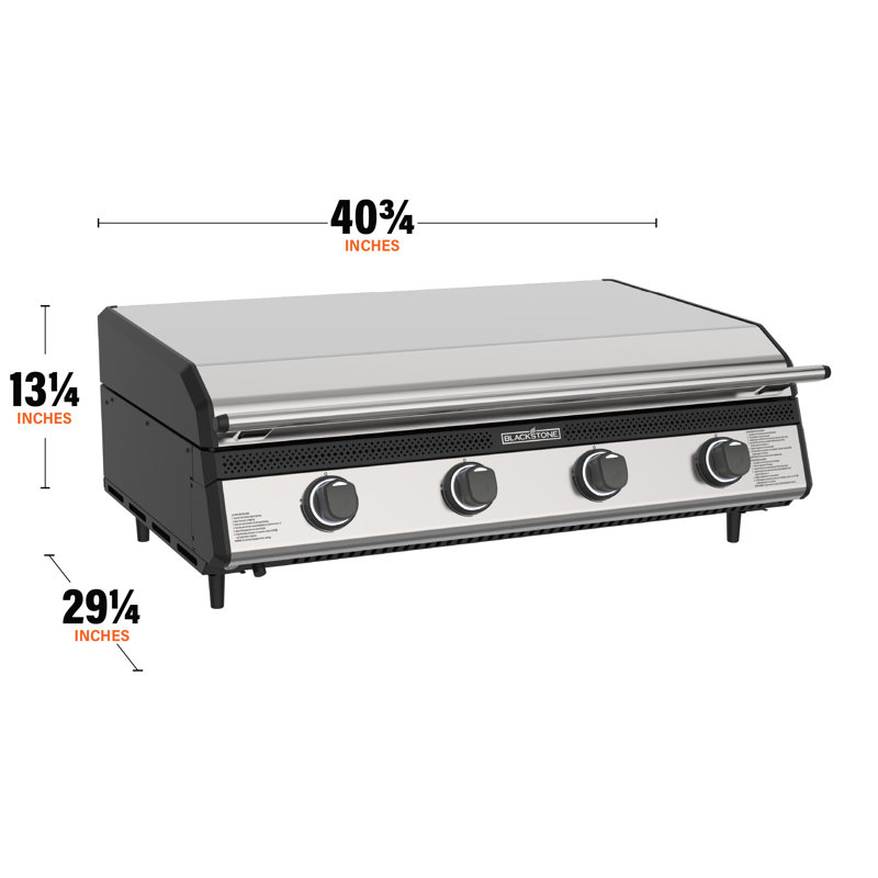 Blackstone 36" Stainless Steel Built-In Drop In Propane Griddle with Hood