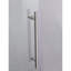 Portes de douche sans cadre de 60 po de largeur x 76 po de hauteur avec verre trempé transparent de 3/8 po (10 mm), finition brossée Nicel