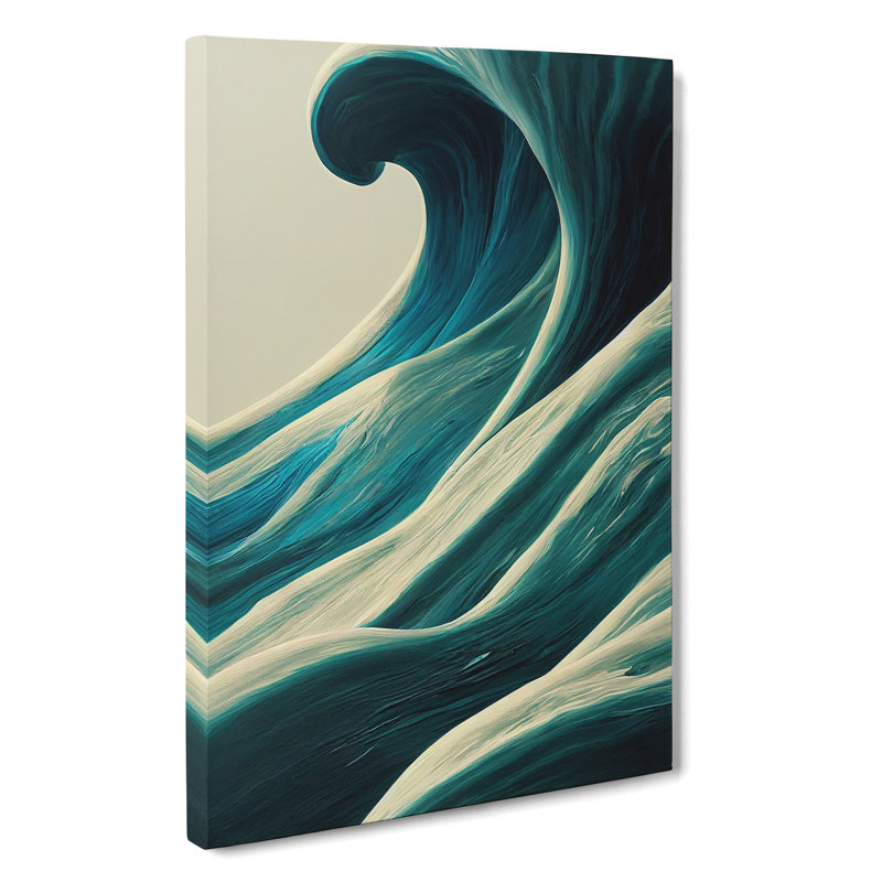 Majestic Ocean Wave - Wrapped Canvas Print, 50cm H x 35cm W x 3cm D