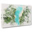 Saint Cassien Lake in France Watercolour - Wrapped Canvas-56661445