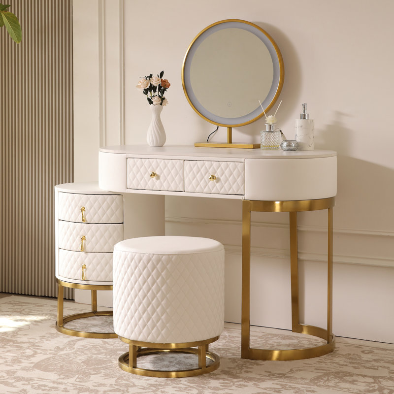 Coiffeuse Amnon, Blanc