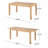 Industrial Wood And Metal Rectangular Dining Table