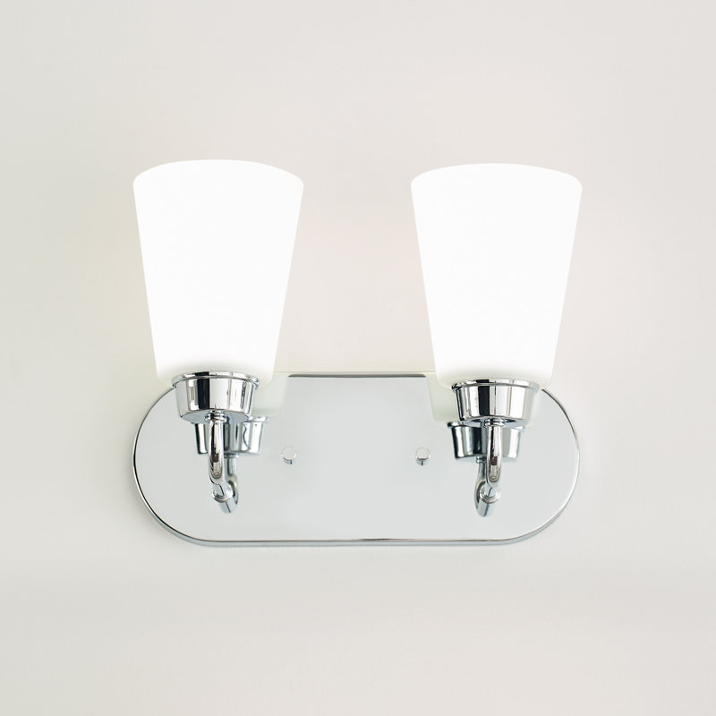 Kerrville Two Light Wall / Bath from Generation Lighting , Chrome, No