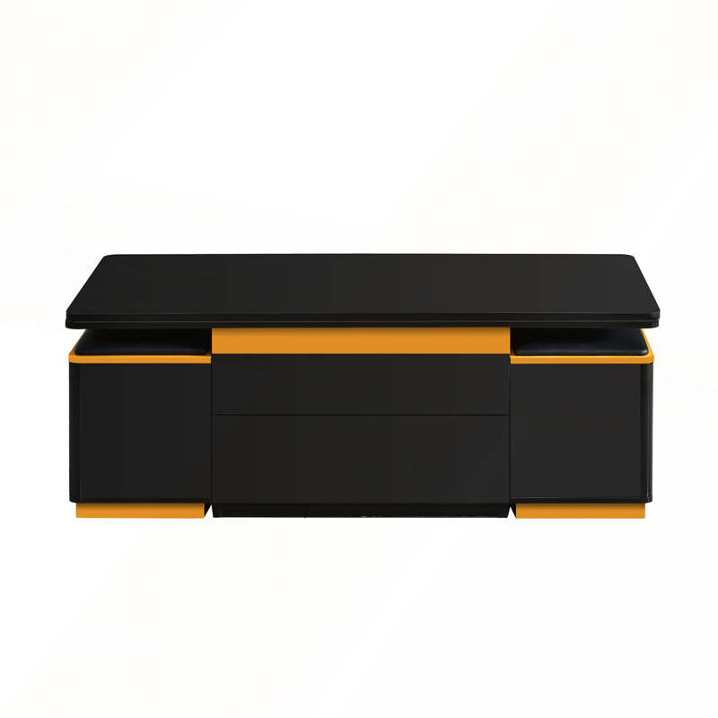 Lift-Top Coffee Table with Storage, Multi-Functional Adjustable Center Table for Living Room, Black