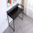 Black Console Table Narrow Modern Entryway Table Small Behind Couch Table Skinny Sofa Table Hallway Table For Living Room Foyer Bedroom Corridor Office