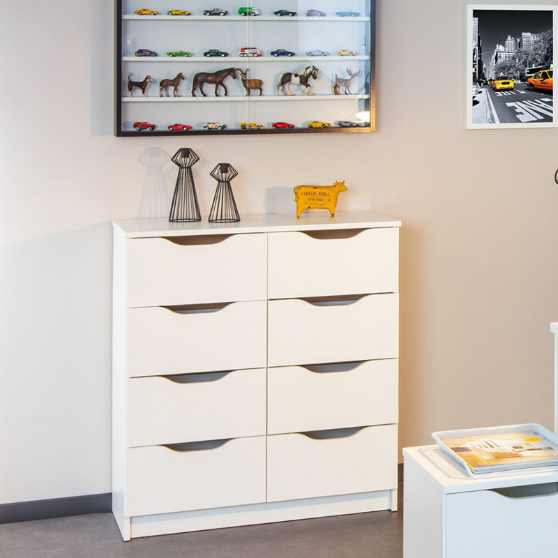 Mailys 8 - Drawer Chest of Drawers, White