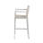 29.50" Barstools With Silver Rust-Proof Aluminum Frame, Grey Mesh, Set Of 2-85621921