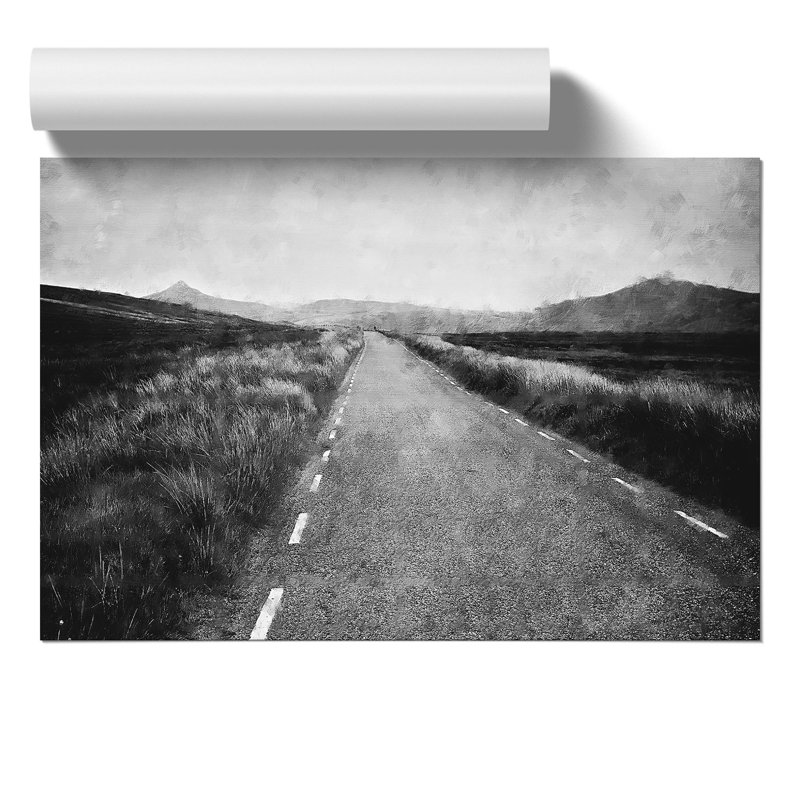 The Open Road Painting - Frameless Print, 30cm H x 42cm W x 0.1cm D