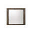 Miroir à finition noyer