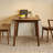 Simple Rectangular Black Walnut Dining Table Set-110434390