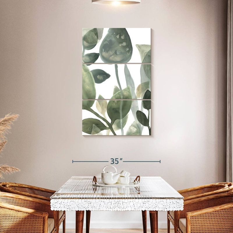 Harnek Water Leaves I, H 32 po x l 20 po