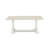 7-Piece Dining Table Set Consists of a Distressed Jacobean Dining Table and 6 Smoke Linen Fabric Upholstered Chairs with Button Tufted Back - Wire Brushed Linen White.-43311303-107153403-107153404