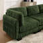 Canapé modulaire 3 pièces en chenille avec détails ruisselés, mousse haute densité, coussins de dossier en forme de L, assemblage facile, pour le salon, la chambre à coucher-852890417-852890446