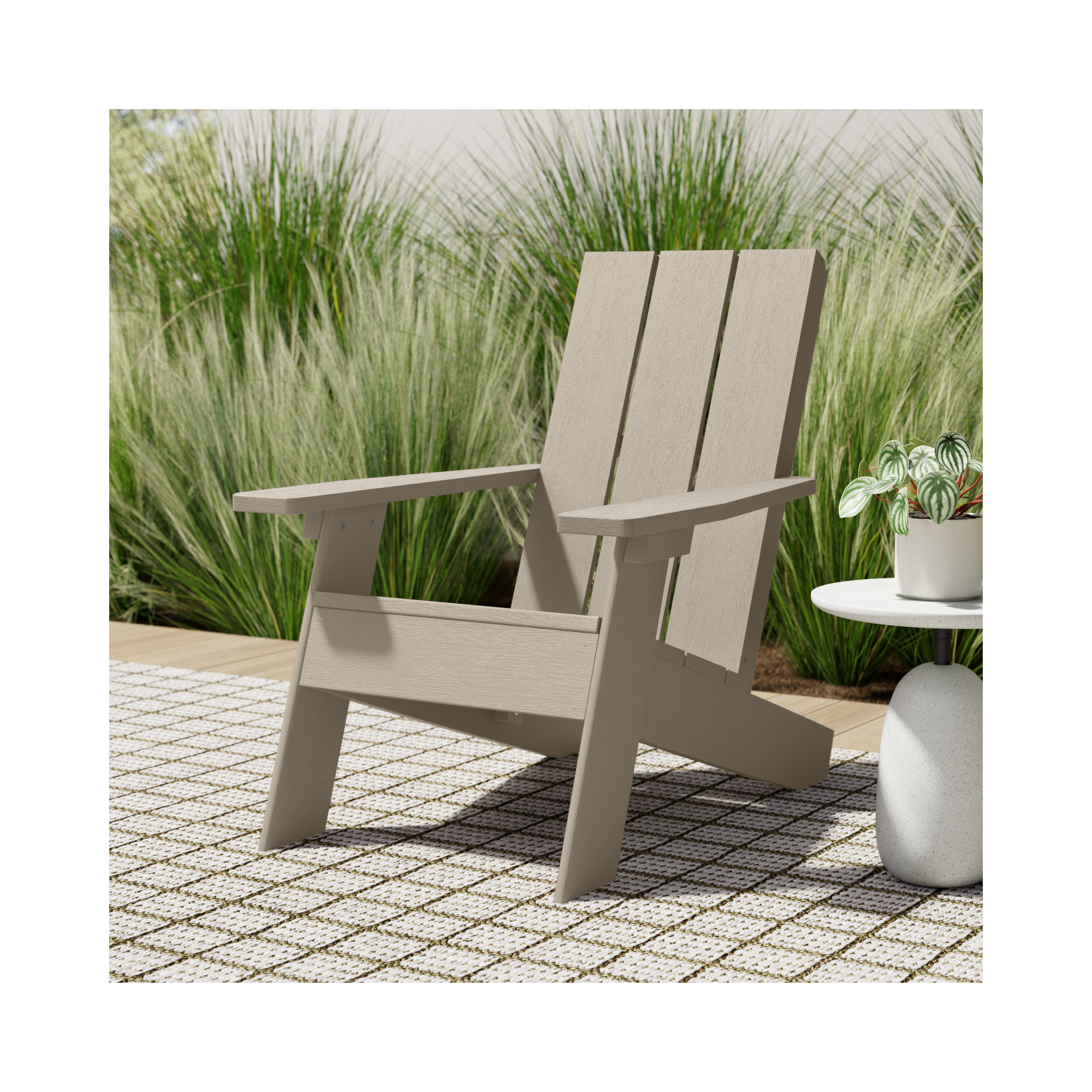Byrnes Outdoor Adirondack Chair, Woodland Brown