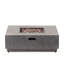 Foyer en fer 50 000, aspect moderne, forme carrée, 39 po x 39 po x 13,52 po, sans assemblage, couleur gris pierre, foyer au gaz propane seulement, 39,72 po x 39,72 po x 13,52 po, assemblage requis, finition, utilisation