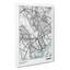 Map Cardiff UK - Wrapped Canvas Print-61881896
