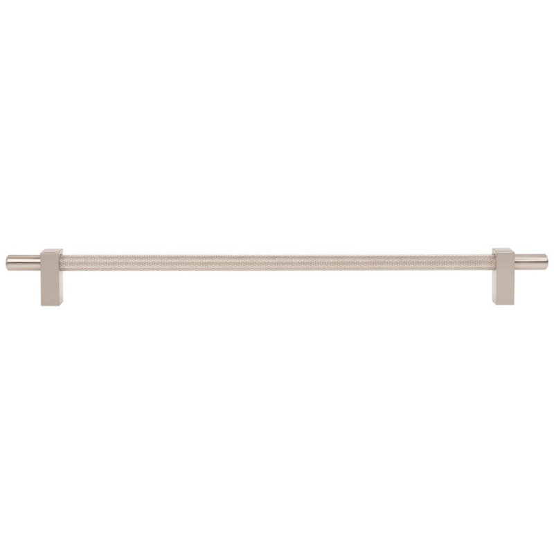Larkin 3 Knurled Center Bar Pull, Satin Nickel, 5 1/16"