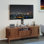  Meuble télé moderne avec cannelure et support de charge