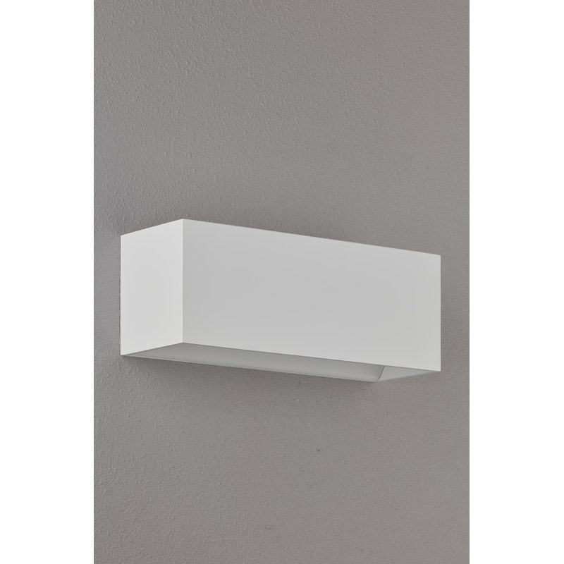 QB LED Flush Mounted Sconce, White