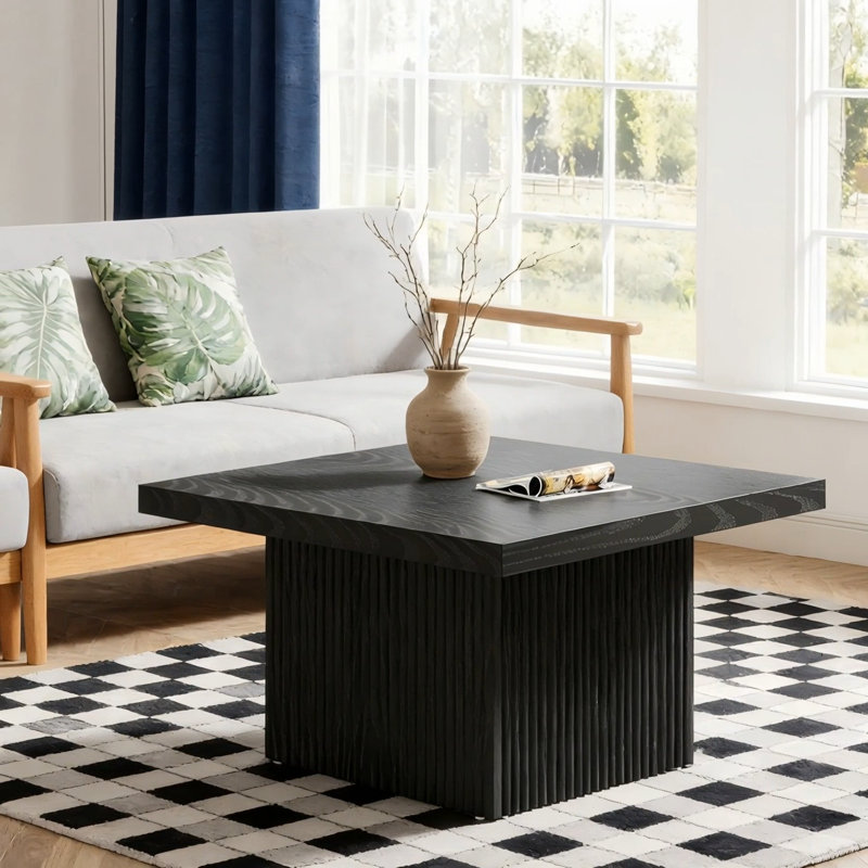 Table basse carrée, table basse 31,5 pouces