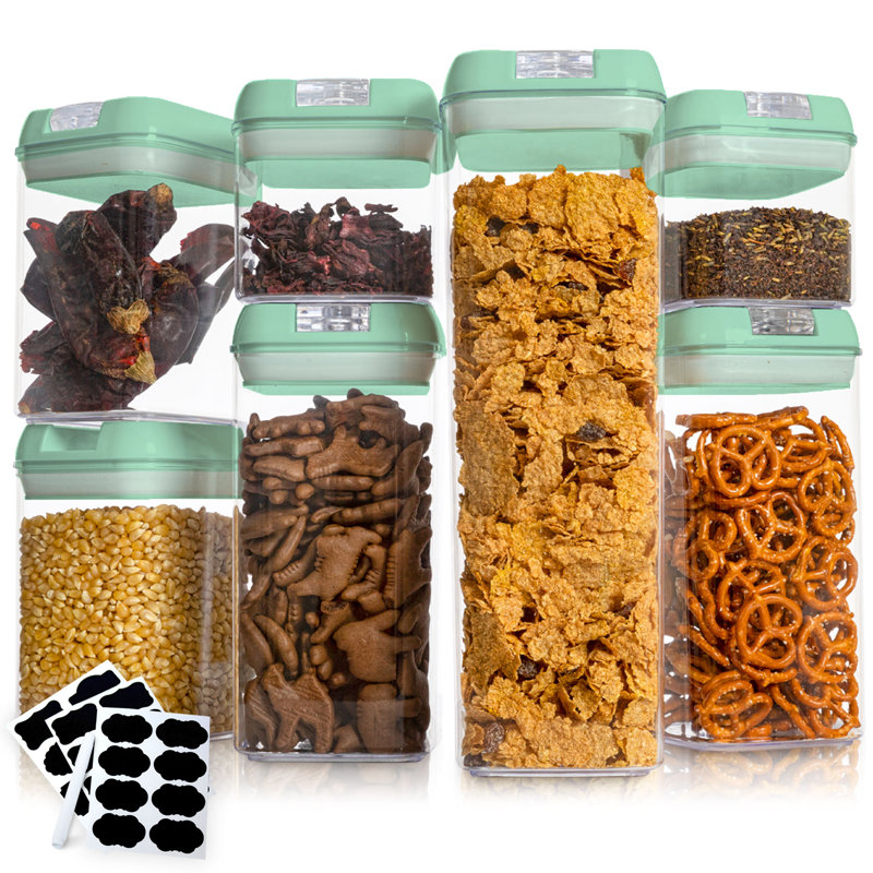 Ensemble de 7 contenants alimentaires, Menthe