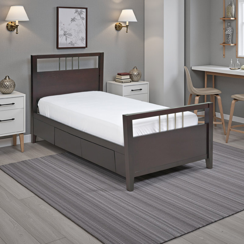 Lit plateforme avec rangement, Simple
