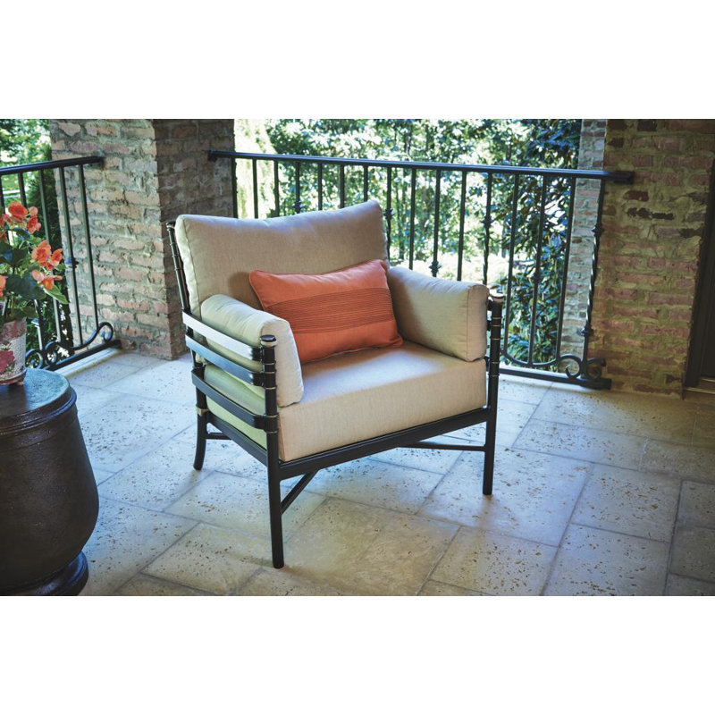 Lancaster Outdoor Lounge Chair, Spectrum Indigo Sunbrella® Plainweave