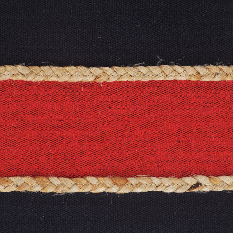 Housse et insert de coussin Atlantis, 20 po x 20 po, Rouge / Noir, Housse de coussin seulement - sans coussin