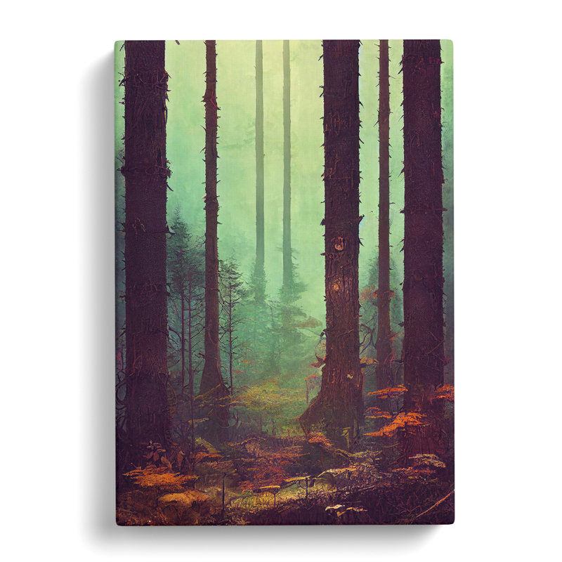 Autumnal Forest Woodland - Wrapped Canvas, 50cm H x 35cm W x 3cm D