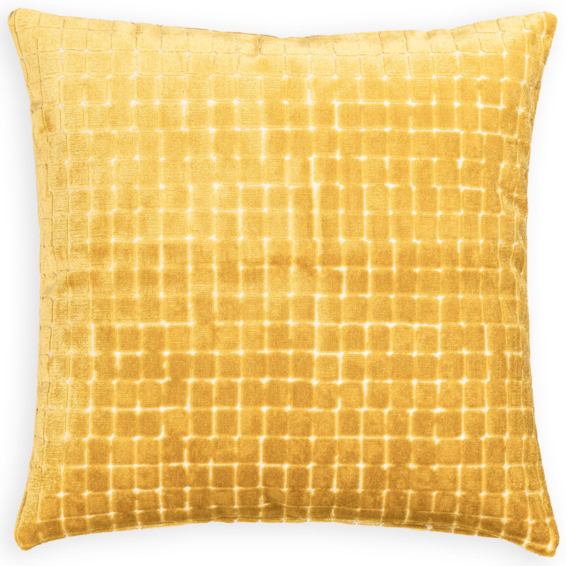 Salvador Throw Pillow, Amber, Polyfill, 30" x 30"