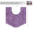 Morissette 100% Cotton Contour Mat 20"x20"-1526729246