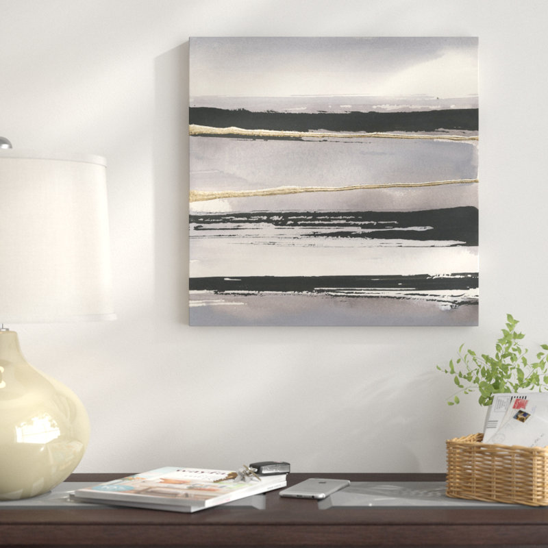 Gilded Grey I, reproduction d'art sur toile tendue, H 12 po x l 12 po x P 1,5 po, Toile tendue, Pas de tapis