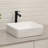 19"X15" Rectangle Vessel Bathroom Sink And Matte Black Single Lever Faucet Combo
