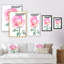 «Pink Blooming Rose», reproduction d'art sur toile traditionnelle-1124123200-1124123256
