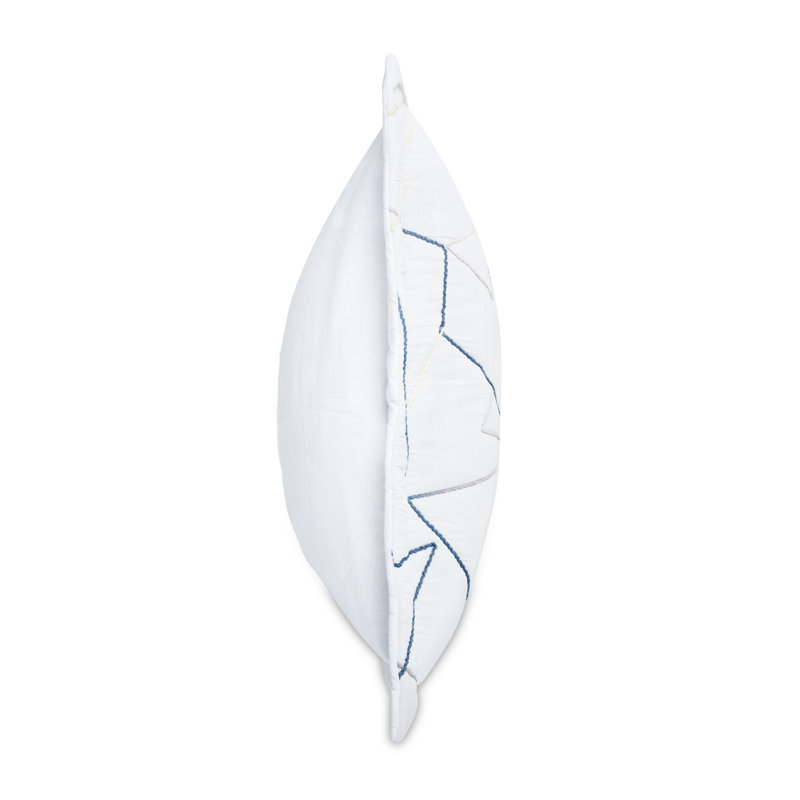Lennox Comforter Set - White, King Comforter + 5 Shams
